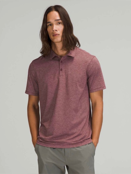 lululemon athletica Other - Lululemon Evolution Polo Shirt Men Small Red Golf Performance Lightweight Preppy